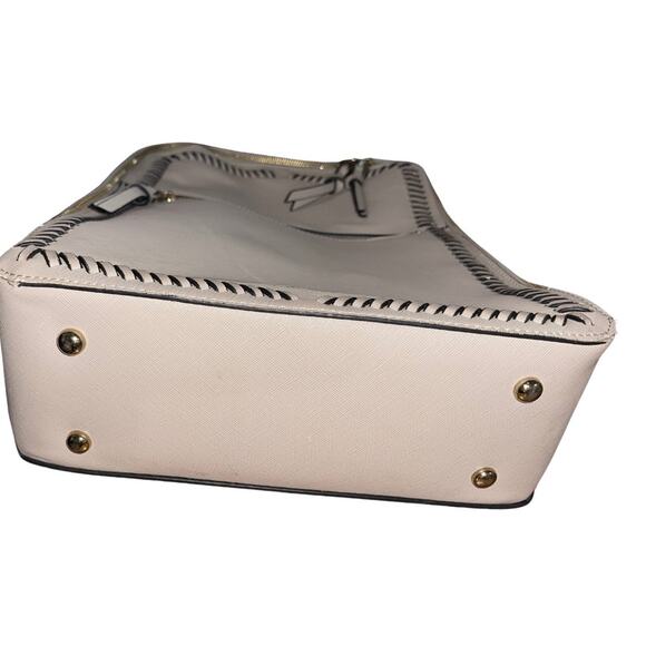 Calpak 15" Taupe Faux Leather Laptop Backpack Travel Carry on Luggage - Picture 4 of 7